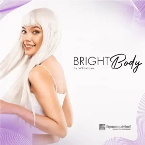 BrightBody WhiteLase model showing her flawless back